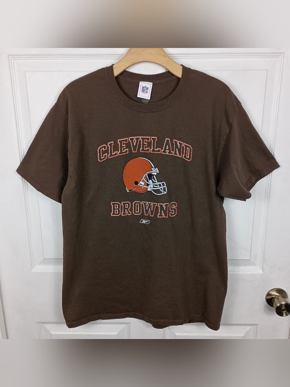 Vintage Reebok Cleveland Browns T Shirt Mens Large NFL Football Graphic Tee Y2K